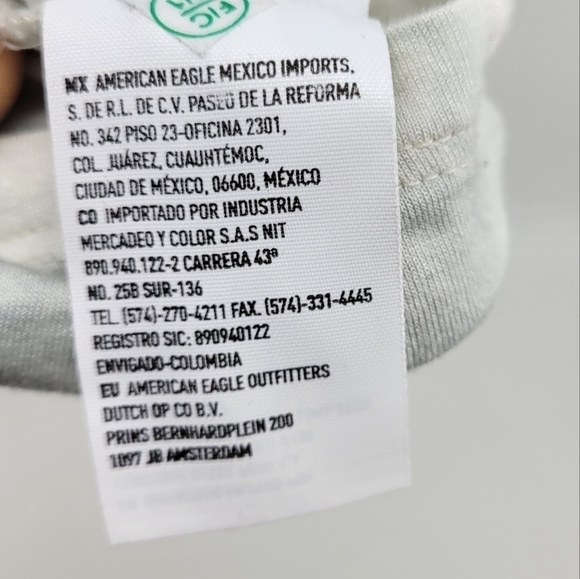 American Eagle Blue Tie Dye Knotted Cut Out Tee Size S - Picture 10 of 12